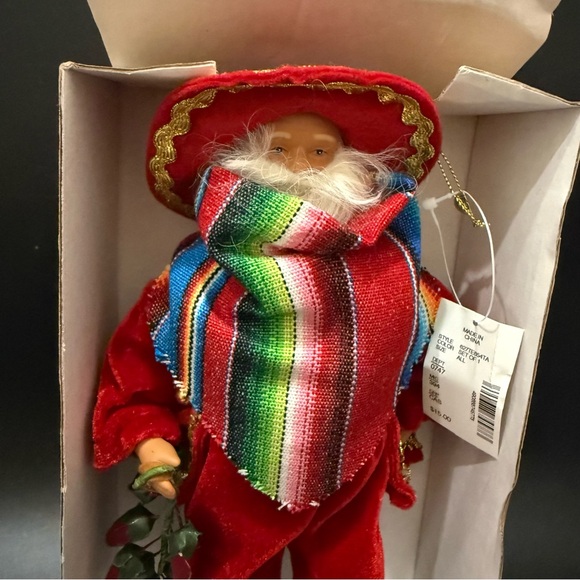 Retired DILLARD’s Trimmings 10” Mexican Santa Doll Ornament - Picture 11 of 13